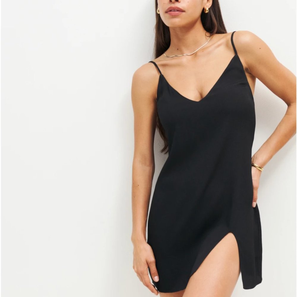 NWT Reformation Marlowe Dress - Black - L